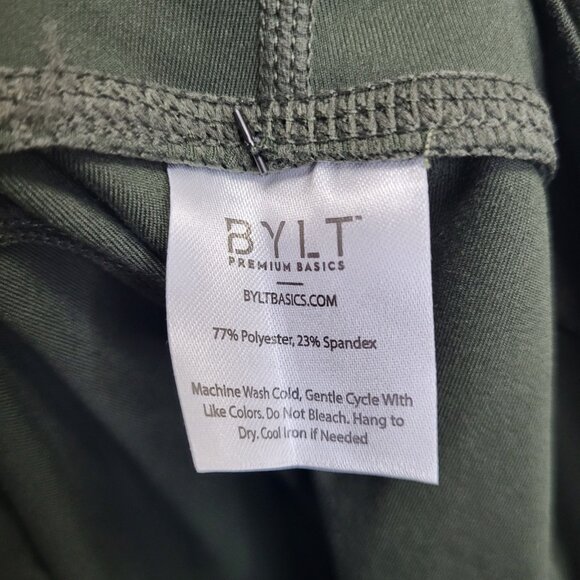 BYLT Leggings Womens Medium Green Essential Legging Mid Rise Side Pockets SPRNT - Picture 12 of 13